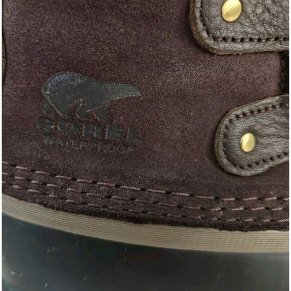 Sorel Joan Of Arctic Brown Suede Boot Cattail Fur Lined Waterproof Size 6.5 NWOT - Picture 9 of 10